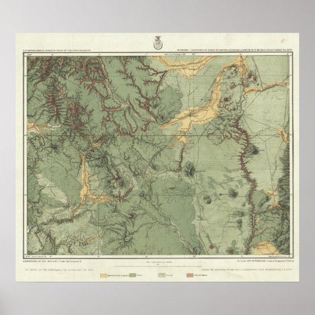 Póster Características económicas de Colorado (Frente)