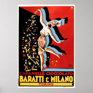 Póster Caramelle Cioccolato, Baratti & Milano, Torin