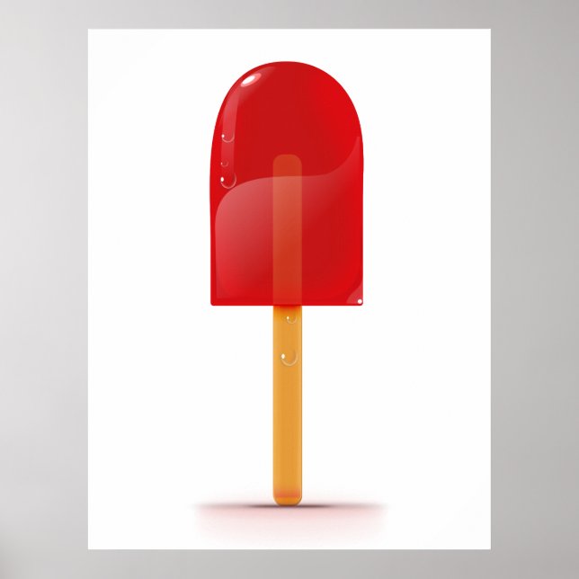 Póster Caramelo de Hielo Rojo (Frente)