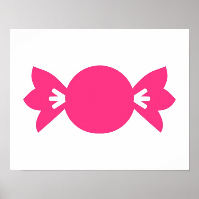 Póster Caramelos rosados (Frente)