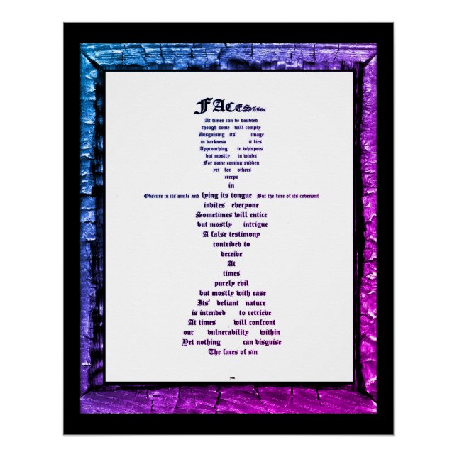 Póster Caras (Anverso)