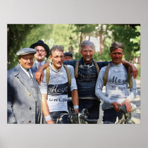 Póster Caras fangosas Tour de Francia 1928 después de la 