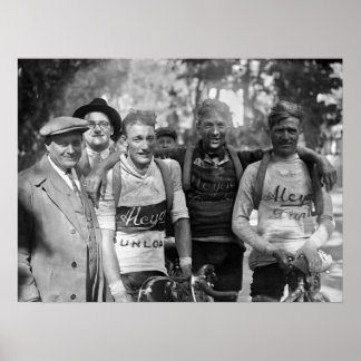 Póster Caras fangosas Tour de Francia 1928 después de la 