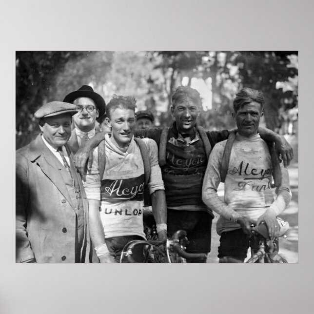 Póster Caras fangosas Tour de Francia 1928 después de la  (Frente)