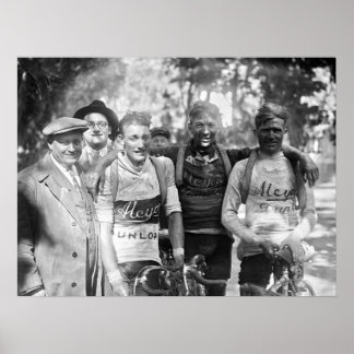 Póster Caras fangosas Tour de Francia 1928 después de la