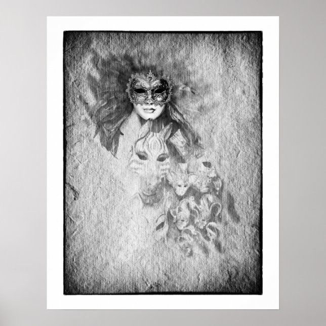 Póster Caras ocultas y más allá de la máscara/Venecia (Frente)