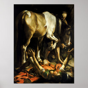 Póster Caravaggio - Conversión En Camino A Damasco 160