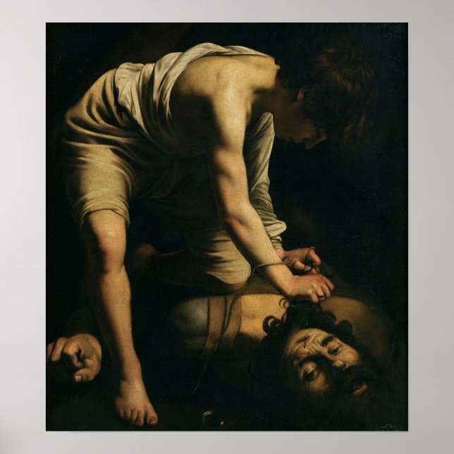 Póster Caravaggio - David y Goliat (Frente)
