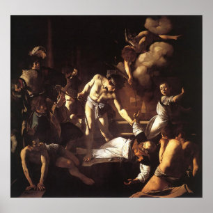 Póster Caravaggio el martirio de St Matthew