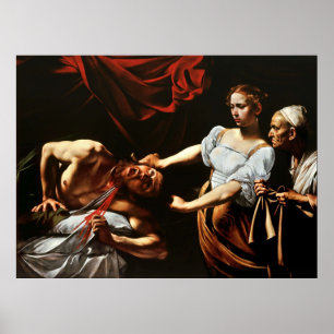 Póster Caravaggio Judith Becapitando Holofernes 1599