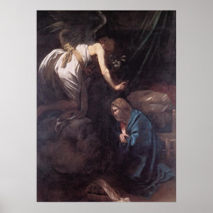 Póster Caravaggio La Anunciación