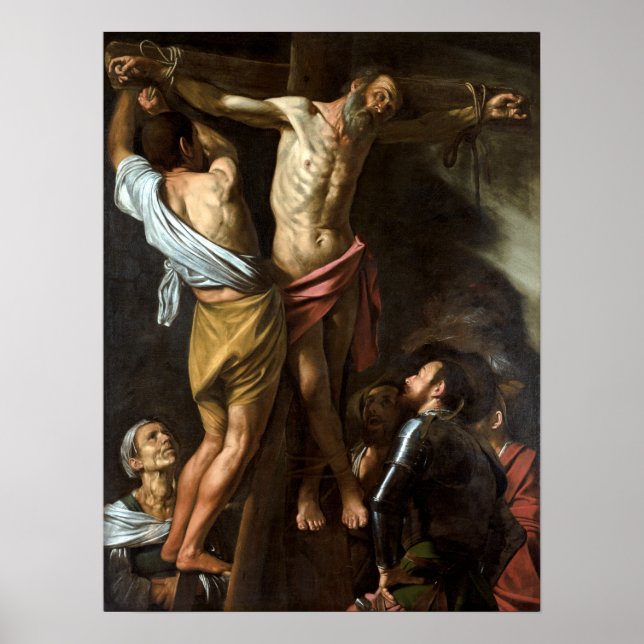 Póster Caravaggio La crucifixión de San Andrés (Frente)