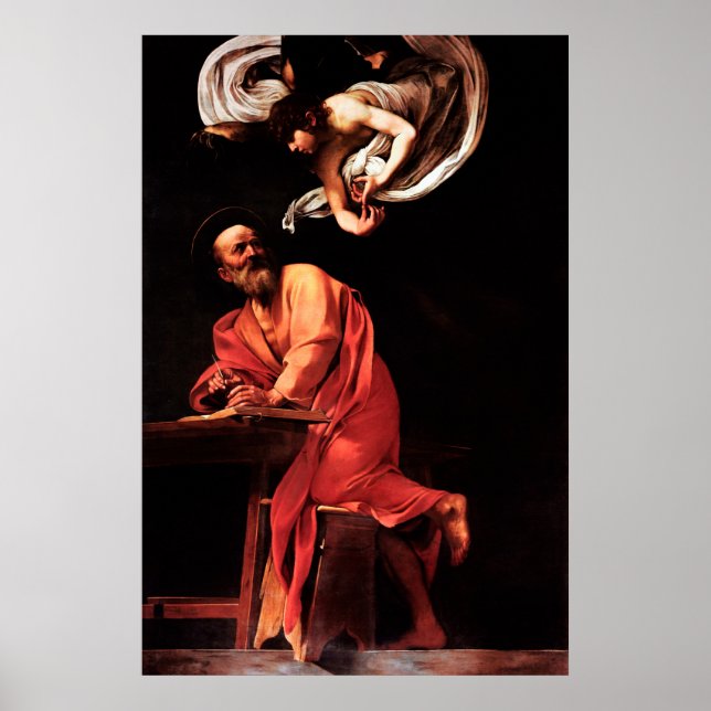 Póster Caravaggio: La inspiración de San Mateo (Frente)