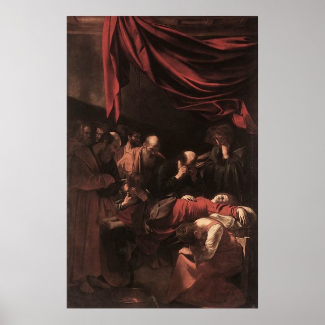 Póster Caravaggio La Muerte De La Virgen (Frente)