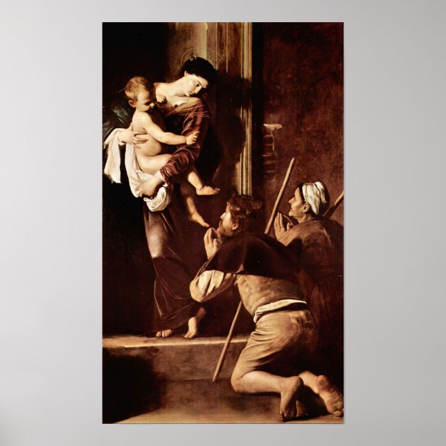 Póster Caravaggio-Madonna de los peregrinos (Frente)