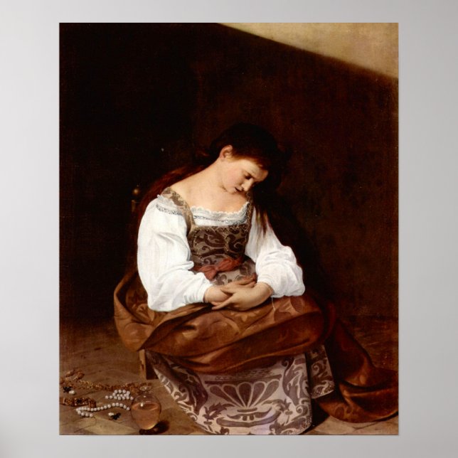 Póster Caravaggio-Mary Magdalene (Frente)
