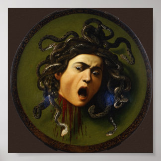 Póster Caravaggio Medusa Bella Artes
