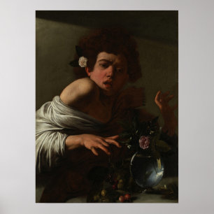 Póster Caravaggio - Muchacho mordido por una lagartija