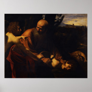 Póster Caravaggio - Sacrifice of Isaac