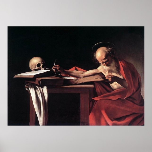 Póster Caravaggio St Jerome (Frente)