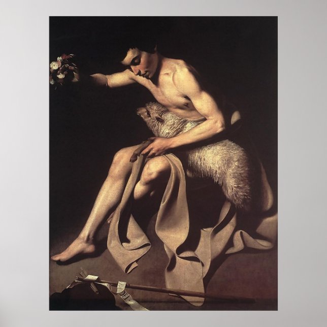 Póster Caravaggio St John El Bautista (Frente)