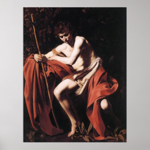 Póster Caravaggio St John El Bautista