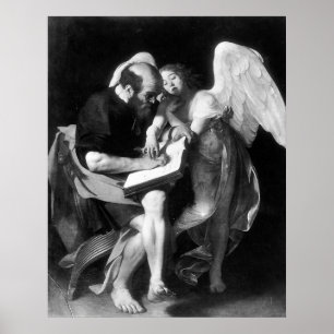 Póster Caravaggio St Matthew Y El Ángel
