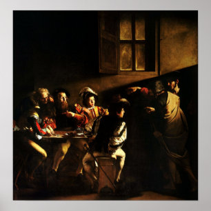 Póster Caravaggio - The Calling Of Saint Matthew 1600