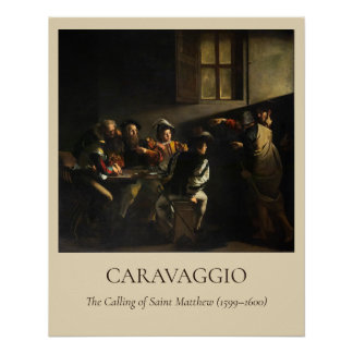Póster Caravaggio — The Calling of St. Matthew
