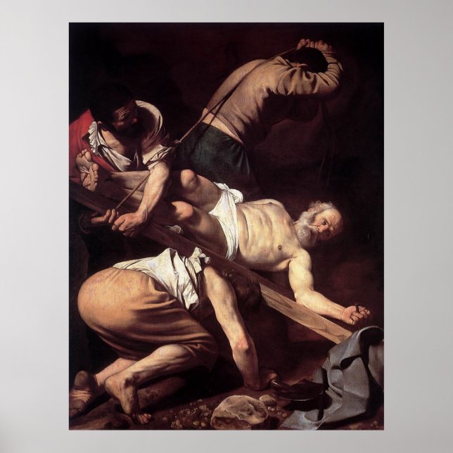 Póster Caravaggio The Crucifixion Of Saint Peter (Frente)