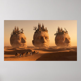 Póster Caravana de Almas Perdidas en el Desierto de Seda