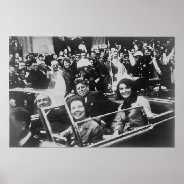 Póster Caravana de automóviles John F. Kennedy Dallas Tex (Frente)