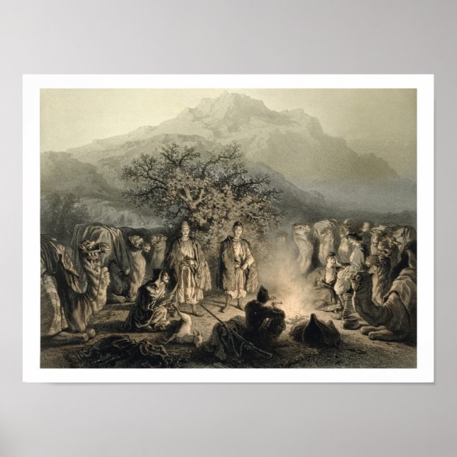 Póster Caravana de comerciantes armenios, Transcaucasia,  (Frente)