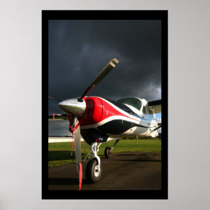 Póster Caravana magnífica de Cessna 208, nariz