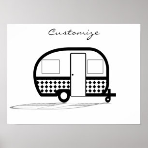 Póster Caravana Thunder_Cove del viajero clásico