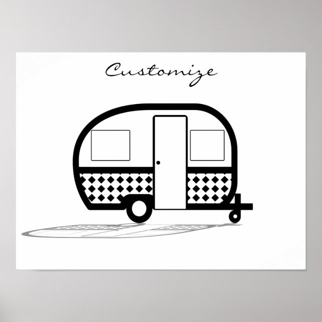 Póster Caravana Thunder_Cove del viajero clásico (Frente)