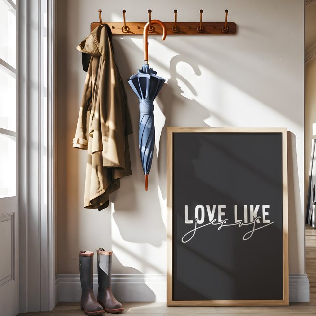 Póster Carbón gris amor como Jesús Cristiano (Subido por el creador)