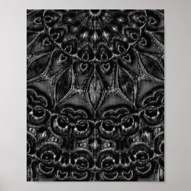 Póster Carbón Mandala (Frente)