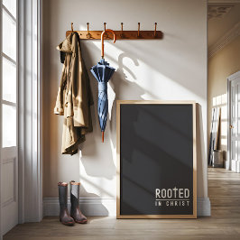 Póster Carbón Poster de citas religiosas cristianas arrai