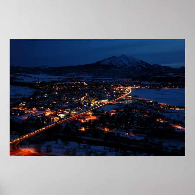 Póster Carbondale Winter's Night (Frente)