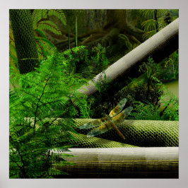 Póster carboniferous forest