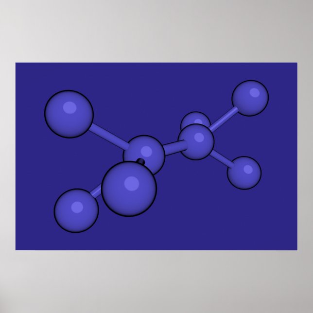 Póster Carbono azul (Frente)