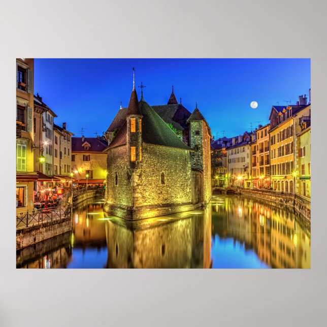 Póster Cárcel de Palais de l'Ile en el casco antiguo de A (Frente)