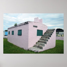 Póster Cárcel rosa de las Bahamas, Green Turtle Cay