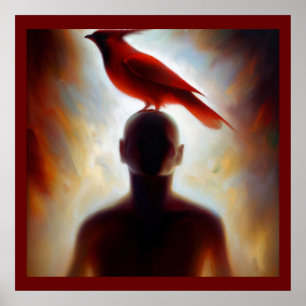 Póster Cardenal de animales espirituales 2