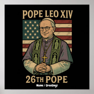 Póster Cardenal Robert Prevost elegido Papa León XIV