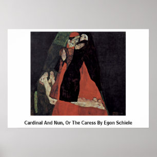 Póster Cardenal Y Nun, O Cargo De Egon Schiele