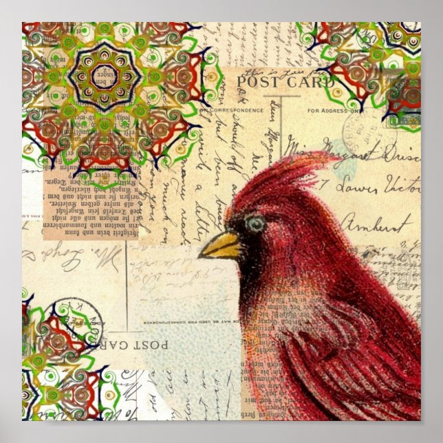 Póster Cardenales y postales (Frente)
