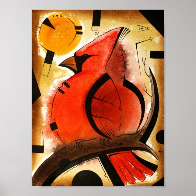 Póster Cardinal Bird dk_2005aug8q (Frente)