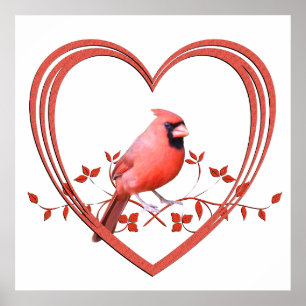 Póster Cardinal in Heart